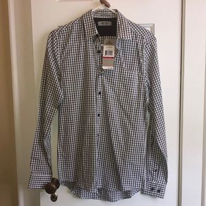 Kenneth Cole RXN black/white check button down